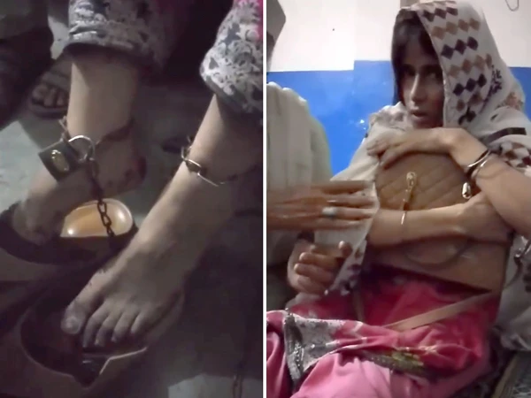 سسرال سے پُراسرار طور پر لاپتا خاتون کی بیڑیاں لگی حبس بیجا میں رکھے جانے کی ویڈیو سامنے آگئی